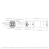 מנוע 36Dx118L מהירות 312rpm @ 12V עם מקודד - סדרה 5202 - ציר 6 מ"מ
