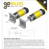 מנוע 36Dx118L מהירות 435rpm @ 12V עם מקודד - סדרה 5202 - ציר 6 מ"מ