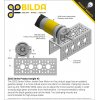 מנוע 36Dx118L מהירות 435rpm @ 12V עם מקודד - סדרה 5202 - ציר 6 מ"מ