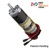 מנוע 36Dx118L מהירות 435rpm @ 12V עם מקודד - סדרה 5202 - ציר 6 מ"מ