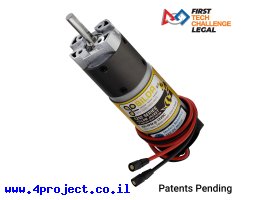 תמונה של מוצר מנוע 36Dx118L מהירות 435rpm @ 12V עם מקודד - סדרה 5202 - ציר 6 מ"מ