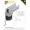 גלגל שיניים Miter MOD0.8 לציר 1/4", 45 מעלות, פלדה - 24 שיניים