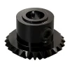 גלגל שיניים Miter MOD0.8 לציר 1/4", 45 מעלות, פלדה - 24 שיניים