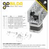 גלגל שיניים Miter MOD0.8 לציר 5 מ"מ, 45 מעלות, פלדה - 24 שיניים