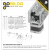 גלגל שיניים Miter MOD0.8 לציר 5 מ"מ, 45 מעלות, פלדה - 24 שיניים