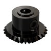 גלגל שיניים Miter MOD0.8 לציר 5 מ"מ, 45 מעלות, פלדה - 24 שיניים