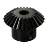 גלגל שיניים Miter MOD0.8 לציר 5 מ"מ, 45 מעלות, פלדה - 24 שיניים