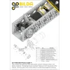 גלגל שיניים Miter MOD0.8 לציר 6 מ"מ, 45 מעלות, פלדה - 24 שיניים