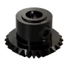 גלגל שיניים Miter MOD0.8 לציר 6 מ"מ, 45 מעלות, פלדה - 24 שיניים