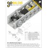 גלגל שיניים Miter MOD0.8 לציר REX 8 מ"מ, 45 מעלות, פלדה - 24 שיניים