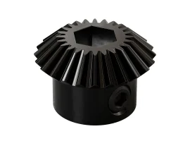 תמונה של מוצר גלגל שיניים Miter MOD0.8 לציר REX 8 מ"מ, 45 מעלות, פלדה - 24 שיניים
