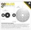 גלגל שיניים MOD0.8 לציר 1/4" עגול, פלדה - 24 שיניים