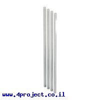 ספייסר אלומיניום נקבה/נקבה משושה M4 - אורך 288 מ"מ - חבילה של 4