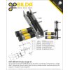 גלגל שיניים לשרשרת 8mm, לציר 8 מ"מ בצורת REX, פלדה - 14 שיניים