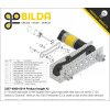 גלגל שיניים לשרשרת 8mm, לציר 8 מ"מ בצורת REX, פלדה - 14 שיניים