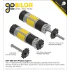 גלגל שיניים לשרשרת 8mm, לציר 8 מ"מ בצורת REX, פלדה - 14 שיניים
