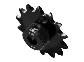 תמונה של מוצר גלגל שיניים לשרשרת 8mm, לציר 8 מ"מ בצורת REX, פלדה - 14 שיניים