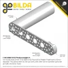 לוח מחורר תבנית goBILDA מעוגל, מידות 32x152 מ"מ, 1x6 חורים, אלומיניום