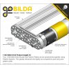 לוח מחורר תבנית goBILDA מעוגל, מידות 32x104 מ"מ, 1x4 חורים, אלומיניום