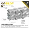 לוח מחורר תבנית goBILDA מעוגל, מידות 32x56 מ"מ, 1x2 חורים, אלומיניום