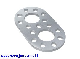 תמונה של מוצר לוח מחורר תבנית goBILDA מעוגל, מידות 32x56 מ"מ, 1x2 חורים, אלומיניום