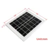 תא סולארי 6V/5W (Monocrystalline)