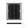 תא סולארי 5.5V/6W (Monocrystalline) - עם מעמד התקנה