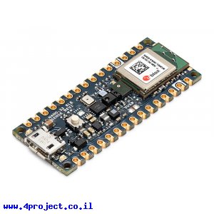 כרטיס פיתוח Arduino Nano 33 BLE Sense Rev2 ללא מחברים