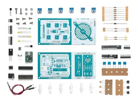 תמונה של מוצר כרטיס פיתוח Arduino - ערכת הלחמה של כרטיס דמוי UNO ומגן סינטיסייזר אודיו