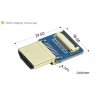 מחבר לכבל HDMI-DIY - מתאם HDMI זכר אופקי