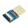 מחבר לכבל HDMI-DIY - מתאם HDMI זכר אופקי