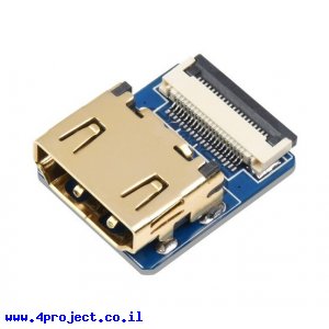 מחבר לכבל HDMI-DIY - מתאם HDMI נקבה אופקי