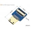 מחבר לכבל HDMI-DIY - מתאם mini-HDMI זכר אופקי