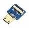 מחבר לכבל HDMI-DIY - מתאם mini-HDMI זכר אופקי