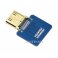 מחבר לכבל HDMI-DIY - מתאם mini-HDMI זכר אופקי