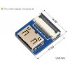 מחבר לכבל HDMI-DIY - מתאם mini-HDMI נקבה אופקי