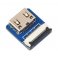 מחבר לכבל HDMI-DIY - מתאם mini-HDMI נקבה אופקי