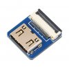 מחבר לכבל HDMI-DIY - מתאם mini-HDMI נקבה אופקי