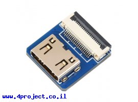 תמונה של מוצר מחבר לכבל HDMI-DIY - מתאם mini-HDMI נקבה אופקי