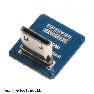 מחבר לכבל HDMI-DIY - מתאם mini-HDMI זכר אנכי