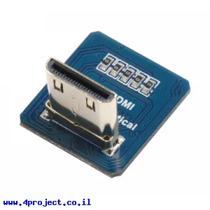 מחבר לכבל HDMI-DIY - מתאם mini-HDMI זכר אנכי