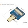 מחבר לכבל HDMI-DIY - מתאם micro-HDMI זכר אופקי