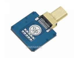 תמונה של מוצר מחבר לכבל HDMI-DIY - מתאם micro-HDMI זכר אופקי