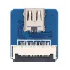 מחבר לכבל HDMI-DIY - מתאם micro-HDMI נקבה אופקי