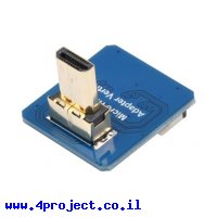 מחבר לכבל HDMI-DIY - מתאם micro-HDMI זכר אנכי