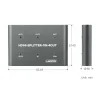 מפצל HDMI 4K, כניסה 1 ל-4 יציאות
