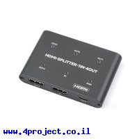 מפצל HDMI 4K, כניסה 1 ל-4 יציאות