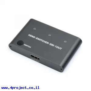מרבב HDMI 4K, מיתוג בין 3 כניסות ליציאה אחת
