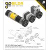 גלגלת רצועת תזמון GT2 6mm לציר 14 מ"מ, תבנית goBILDA - עם 60 שיניים