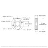 גלגלת רצועת תזמון GT2 6mm לציר 14 מ"מ, תבנית goBILDA - עם 60 שיניים